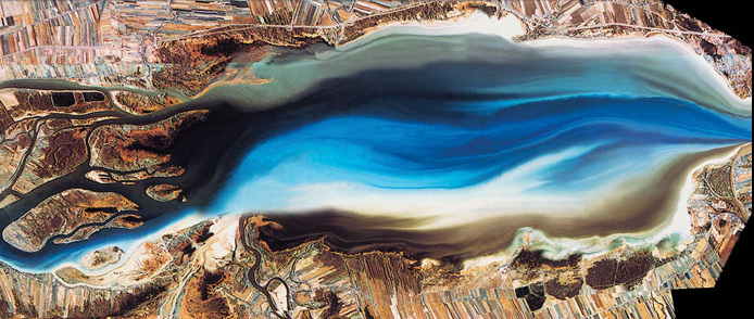 Photo par satellite du lac Saint-Pierre